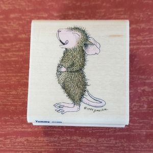 Mouse-House Designs "Yummy" Rubber Stamp